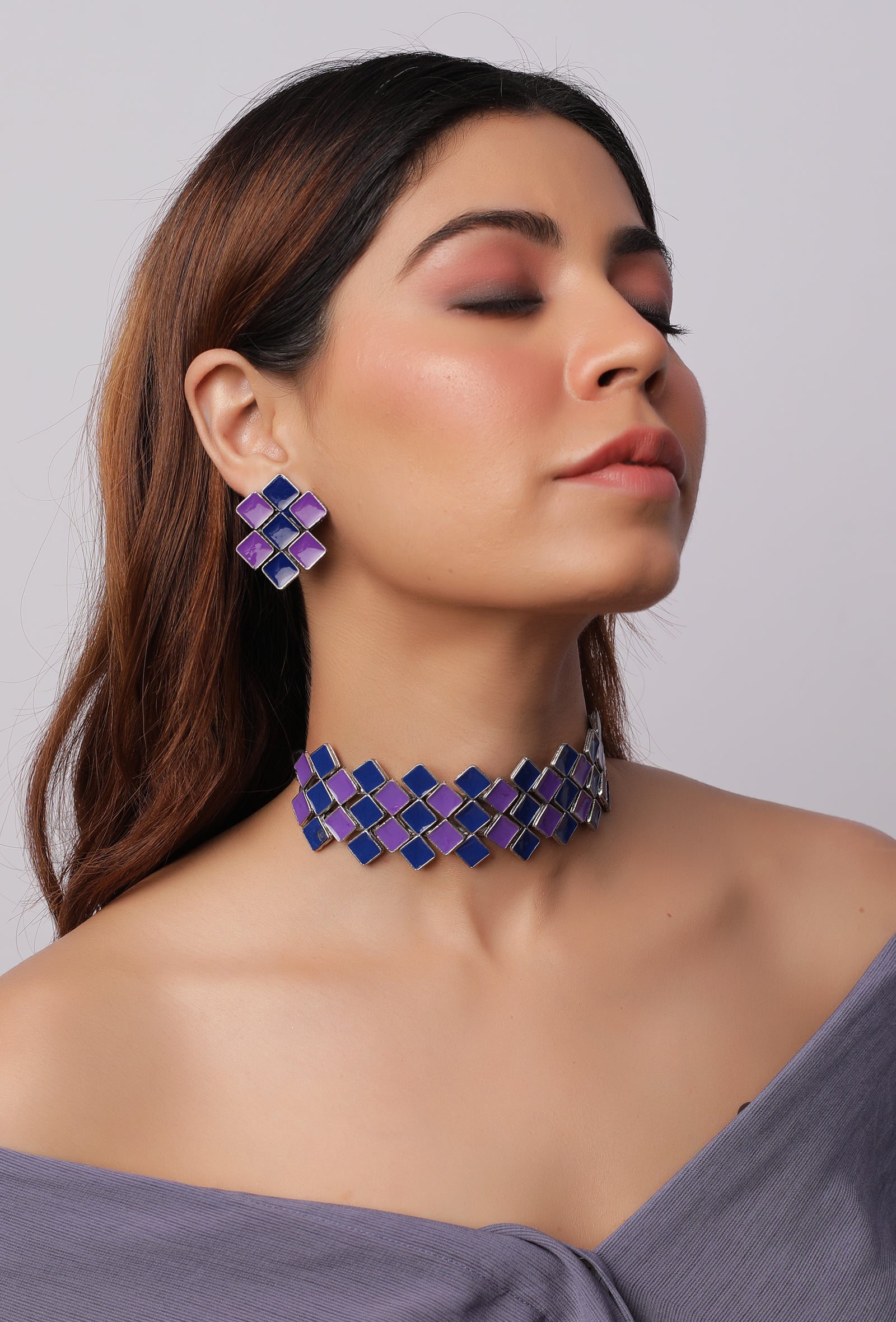 Purple choker store