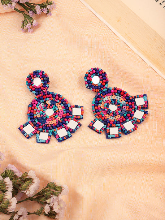 The Glossy Coral Abundance Earrings in Multicolor