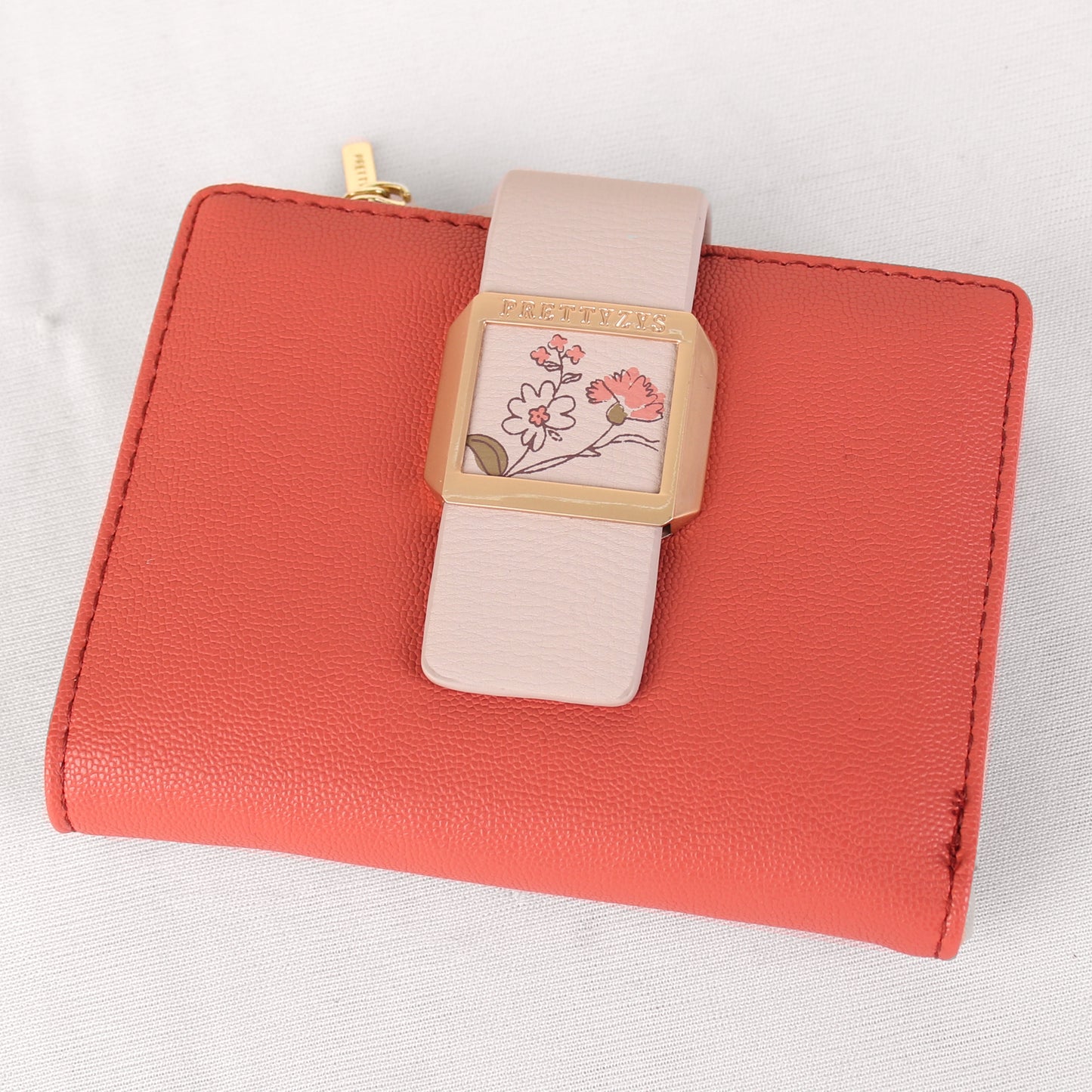 Wallet,The Peach Wallet with an Art - Cippele Multi Store