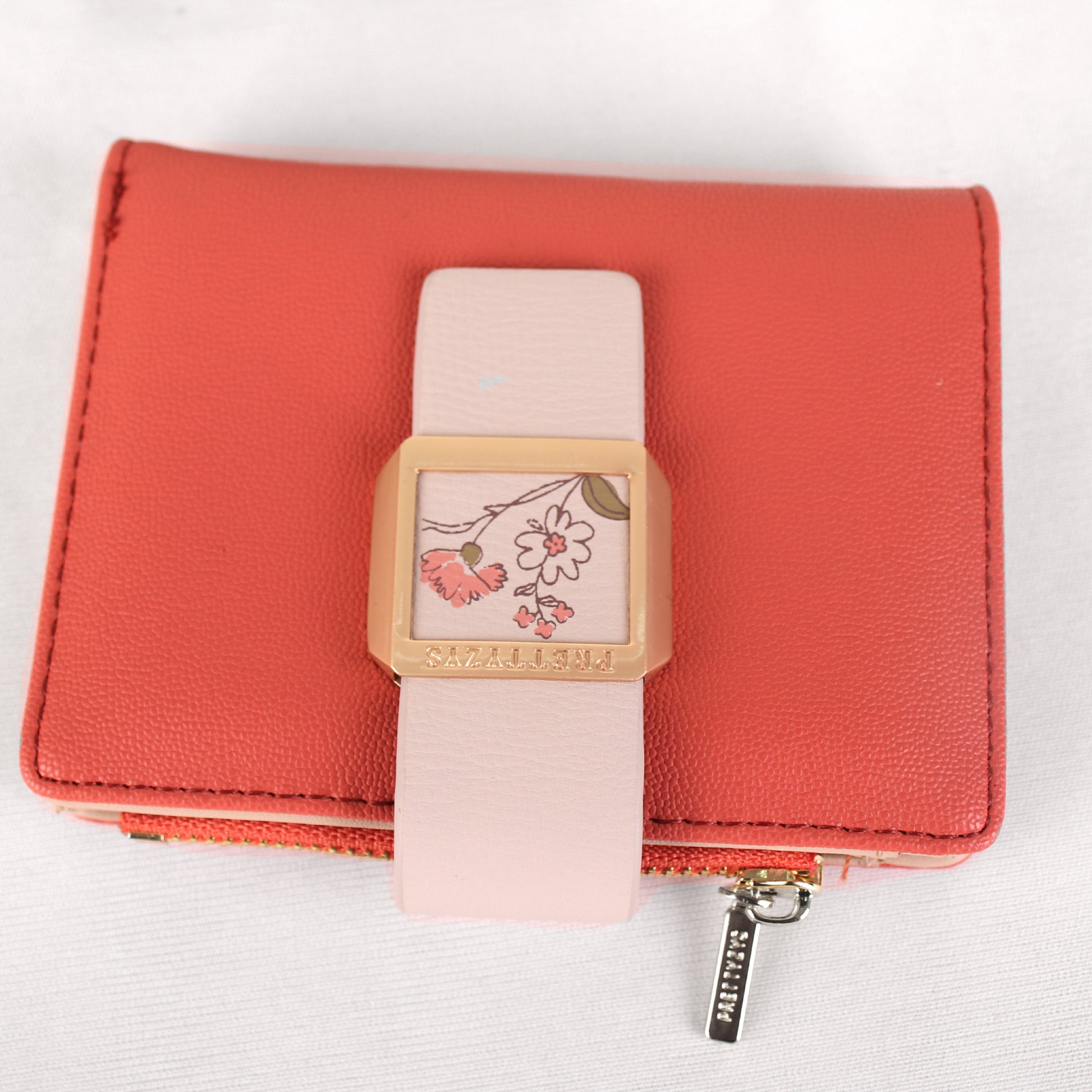 Wallet,The Peach Wallet with an Art - Cippele Multi Store