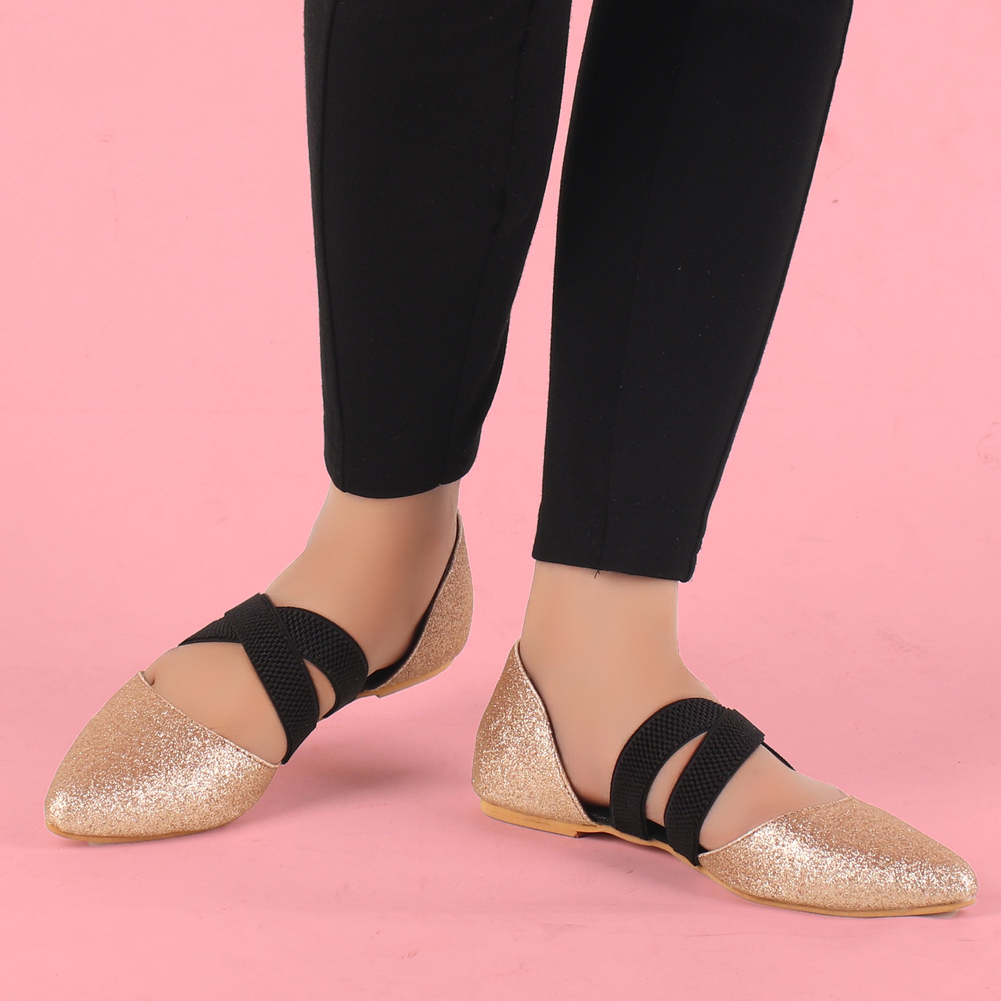 Rose gold best sale flats for women